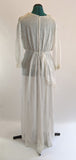 Edwardian White Cotton Lace Gown
