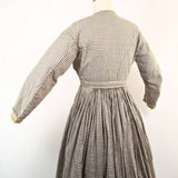 1860s Gingham Dress