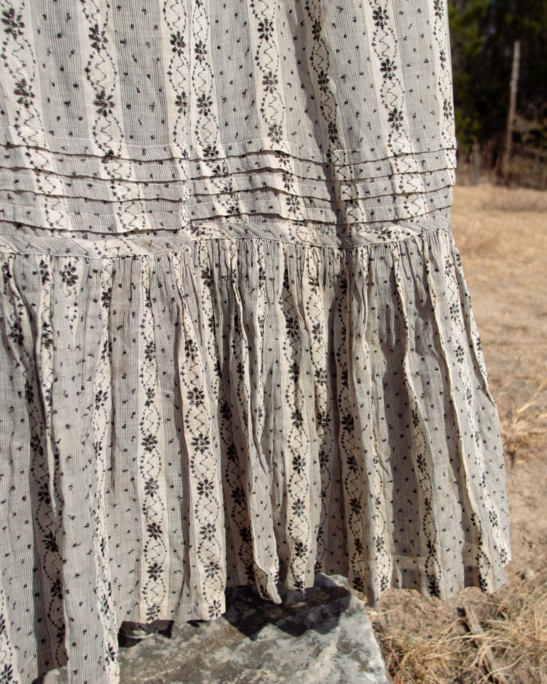 c. 1900s Cotton Wrapper Dress
