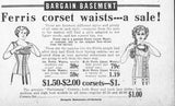 1910s Deadstock Ferris Corset | Sz 28