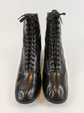 1930s Black Lace Up Boots | Approx Sz 7-7.5