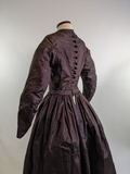 1860s Purple Silk Dress