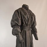 1890s Black Taffeta Bodice