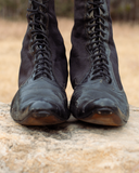 c. 1890s Black Pointed Toe Boots
