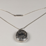 1899 Silver Locket + Chain