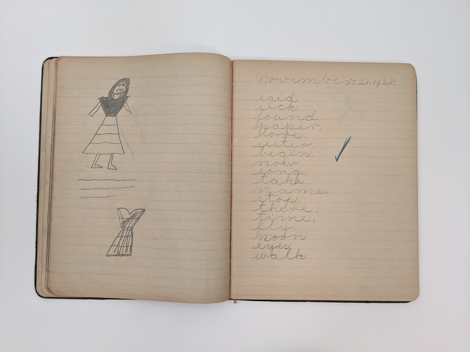 1920s Child's Notebook