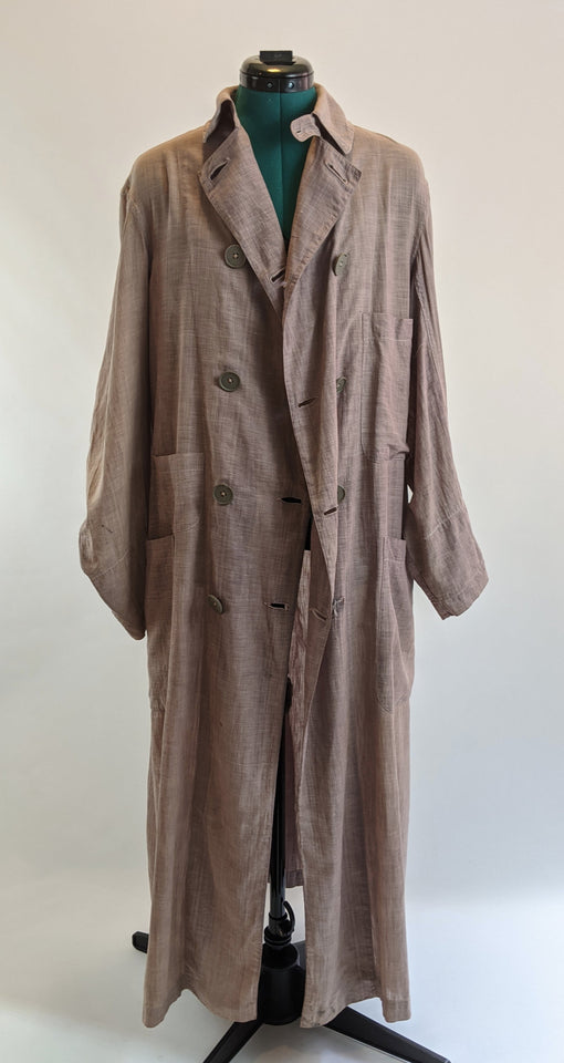 Edwardian Men's Motoring Coat/Duster