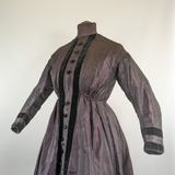 1860s Purple Wrapper Dress