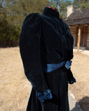 c. 1899-1900 Blue Velvet Dress