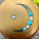 c. Early 20th Century Crescent Moon Locket