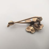 Edwardian 10k Gold Shamrock Brooch