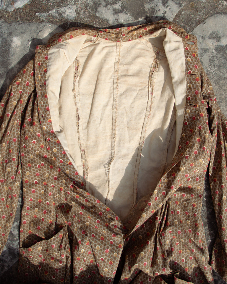 1880s Cotton Workwear Dress