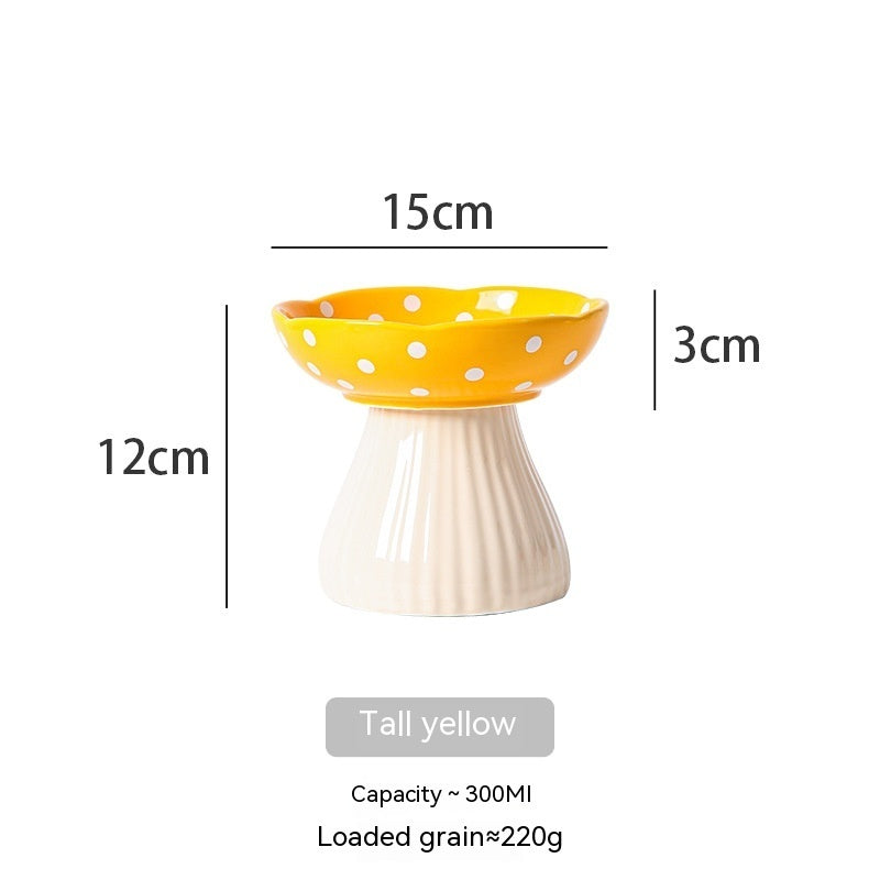 Elevated Cat Bowl – Anti-Tip Ceramic Cat Feeding Dish