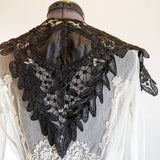 1890s-1900s Black Lace Collar