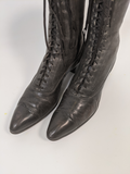 1910s-20s Black Boots | Approx Sz 8-8.5