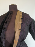 1860s Purple Wrapper Dress