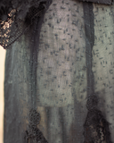 Early 1900s Black Lace Dress Set