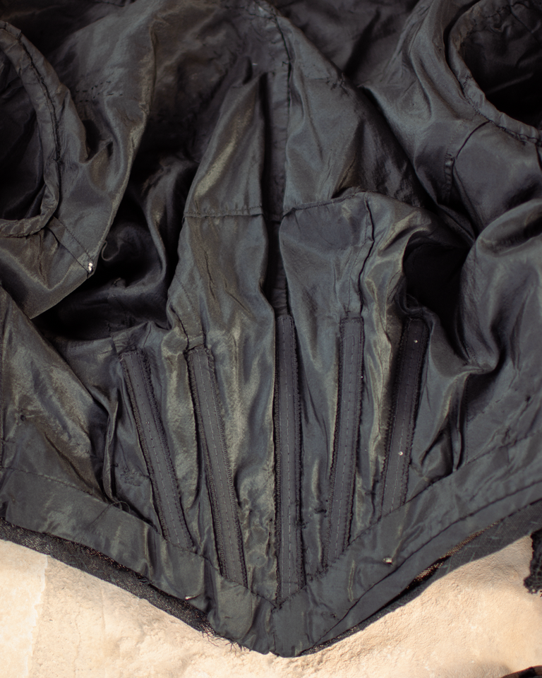 Early 1900s Black Lace Dress Set