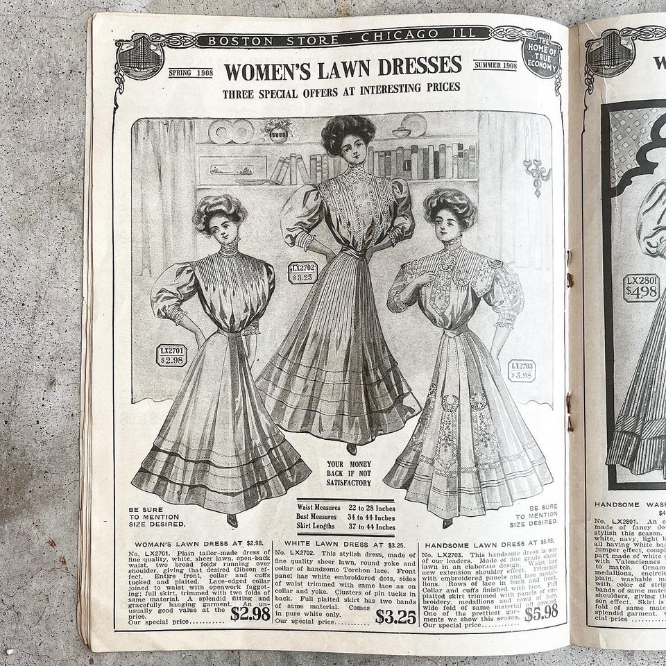 1908 Spring & Summer Catalog | Boston Store Chicago