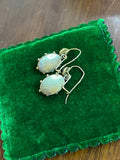 Reserved - 14k Gold 1870s Earrings