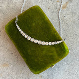 c. 1900s Silver Crescent Moon Conversion Necklace