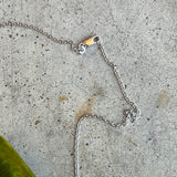 c. 1900s Silver Crescent Moon Conversion Necklace