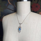 Art Deco Sterling Silver Filigree Necklace