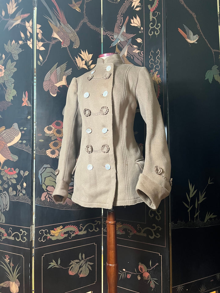 c. 1900s Wool Coat | Petite Size