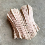 c. 1902 Pink Sateen Corset
