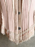 c. 1902 Pink Sateen Corset