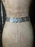 c. 1900s-1910s Silver Plated Belt | 29"