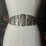 c. 1900s-1910s Silver Plated Belt | 26"