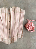c. 1902 Pink Sateen Corset