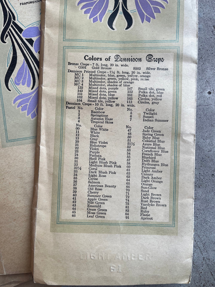 c. 1930s Crepe Paper
