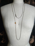 c. 1920s Silver Long Guard Chain