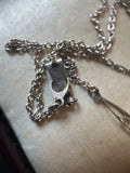 c. 1930s Sterling Silver Spider Necklace