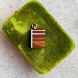 c. Mid-Late 19th Century Agate Book Pendant