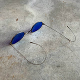 c. 1890s-1900s Cobalt Blue Sunglasses
