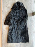 c. 1910s-1920s Faux Seal Plush Coat