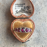 1907 9k Gold Rhodolite Garnet Ring