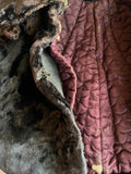 c. 1890s Faux Seal Plush Capelet