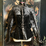 c. 1890s Faux Seal Plush Jacket