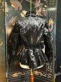 c. 1890s Faux Seal Plush Jacket