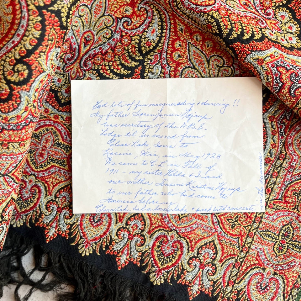 19th c. Paisley Shawl with Provenance