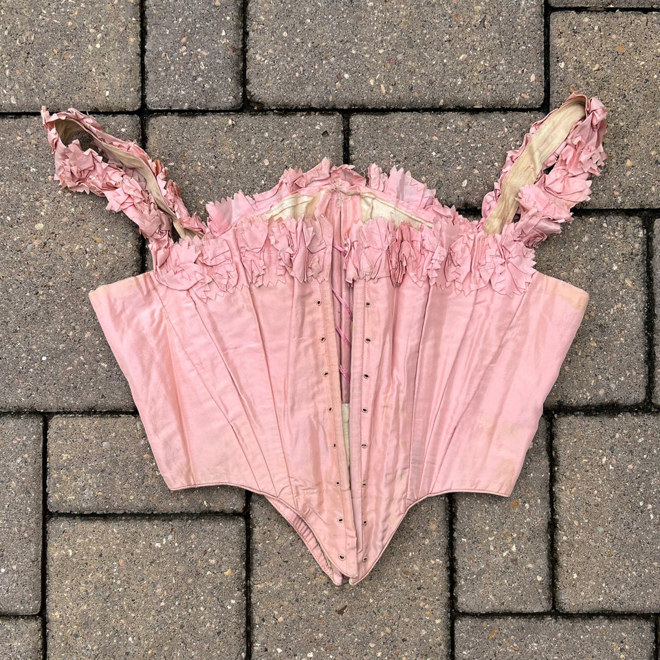 c. 1850s-1860s Pink Swiss Waist