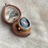 Late 19th c. 14k Gold Micromosaic Dog Conversion Ring