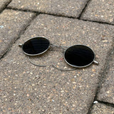 c. 1910s-1920s Smoked Glass Round Sunglasses