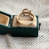 Turn of the Century 10k + 14k Gold Quartz Cabochon Conversion Ring