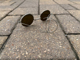 c. 1910s-1920s Smoked Glass Round Sunglasses