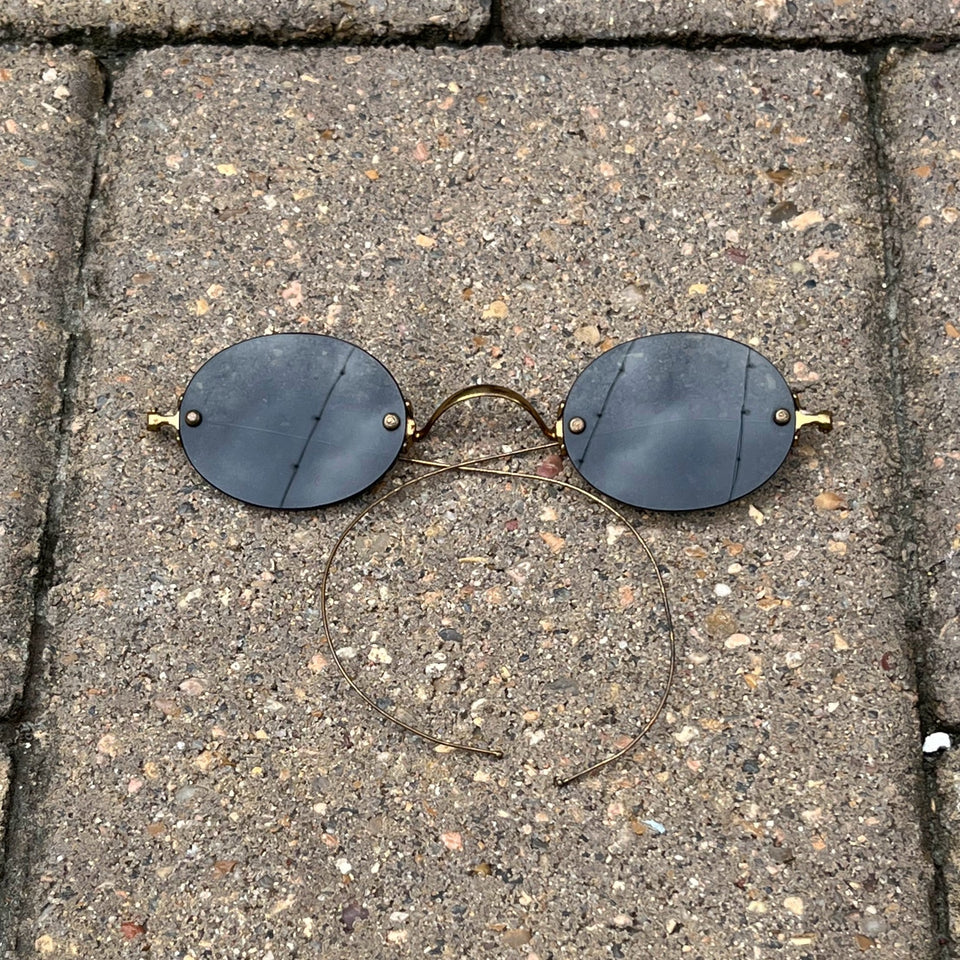 c. 1890s-1900s Smoked Lens Glasses